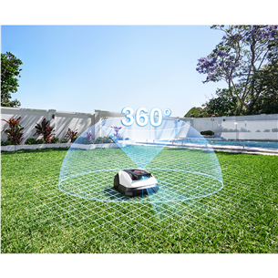 Vejos robotas Ecovacs GOAT O500 Panorama, baltas/juodas