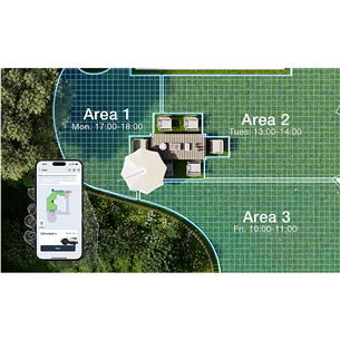 Vejos robotas Ecovacs GOAT O500 Panorama, baltas/juodas