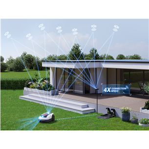 Vejos robotas Ecovacs GOAT O800 RTK, baltas/juodas