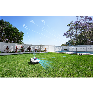 Vejos robotas Ecovacs GOAT O800 RTK, baltas/juodas