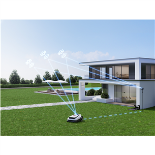Vejos robotas Ecovacs GOAT A1600RTK, baltas/juodas
