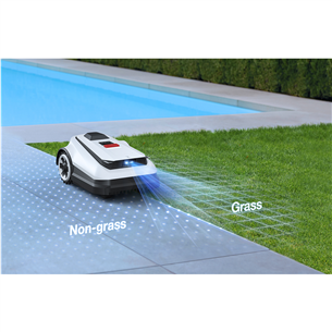 Vejos robotas Ecovacs GOAT A1600RTK, baltas/juodas