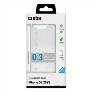SBS Skinny cover, iPhone 16e, peršviečiamas - Dėklas