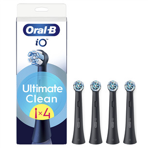 Dantų šepetėlių antgaliai Braun Oral-B UltimateClean, 4 vnt., juodi IOUC-4BLACK