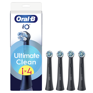 Dantų šepetėlių antgaliai Braun Oral-B UltimateClean, 4 vnt., juodi IOUC-4BLACK