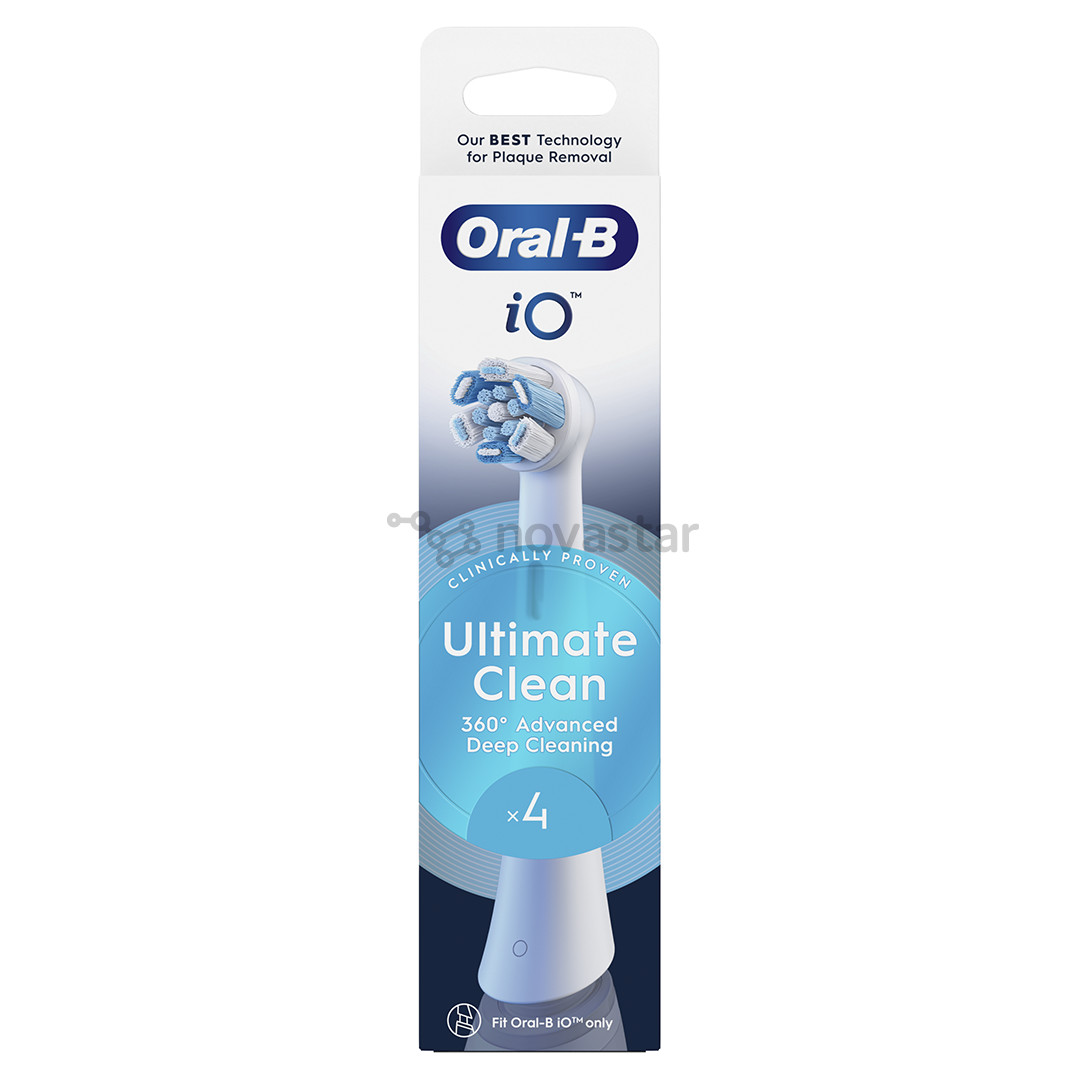 Dantų šepetėlių antgaliai Braun Oral-B UltimateClean, 4 vnt., balti