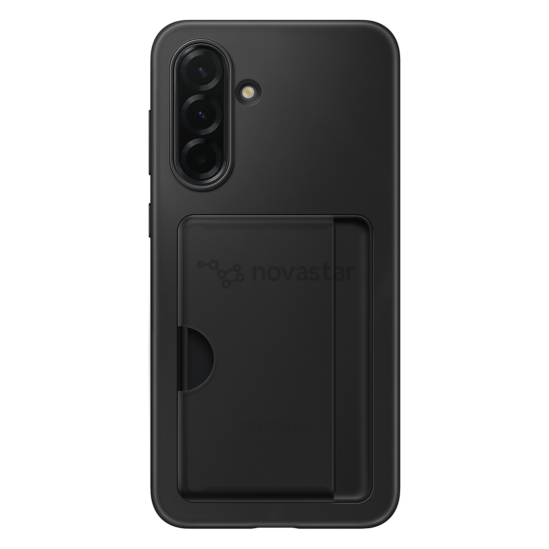 Samsung Card Slot Cover, Galaxy A36, с карманом для карты, черный - Чехол