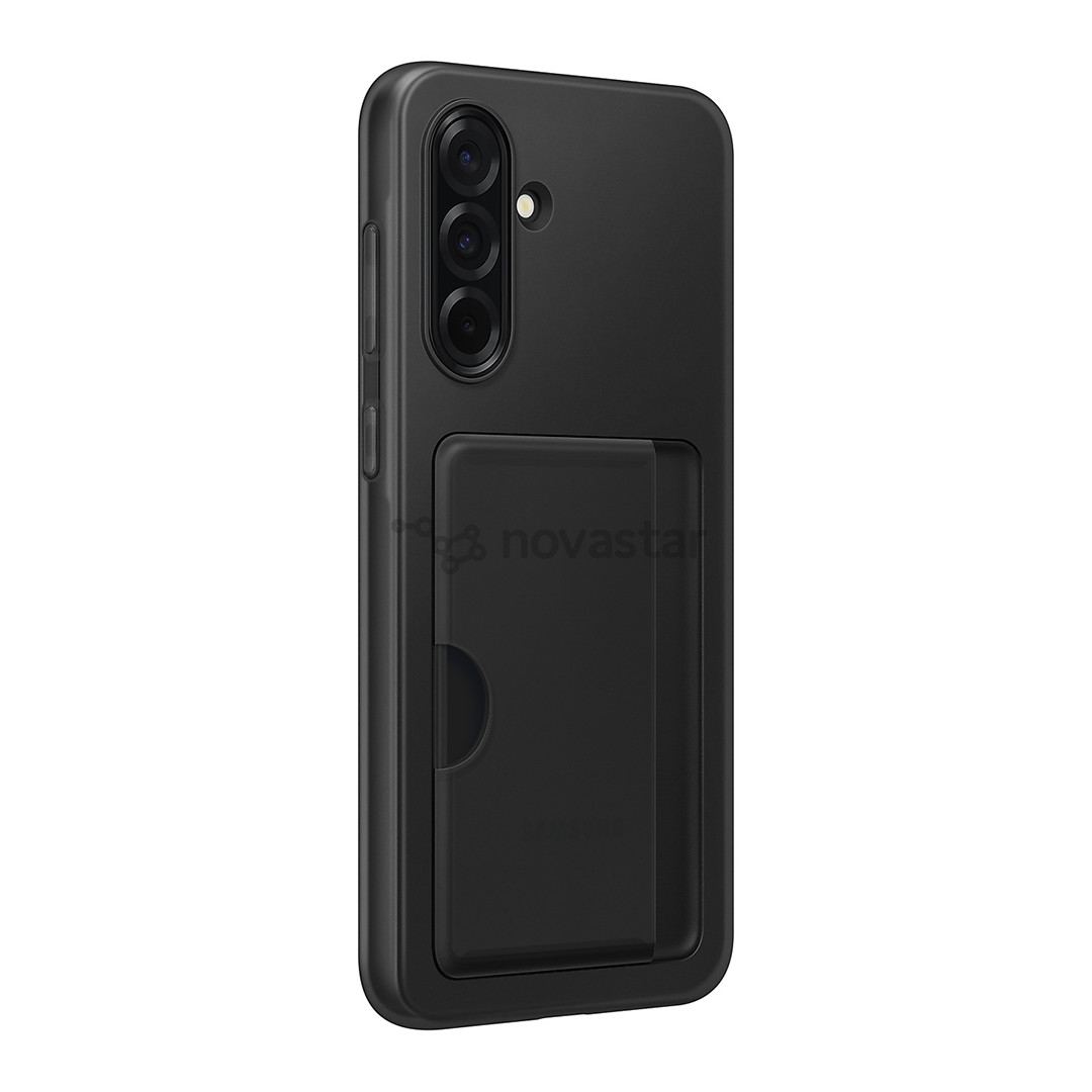 Samsung Card Slot Cover, Galaxy A36, с карманом для карты, черный - Чехол