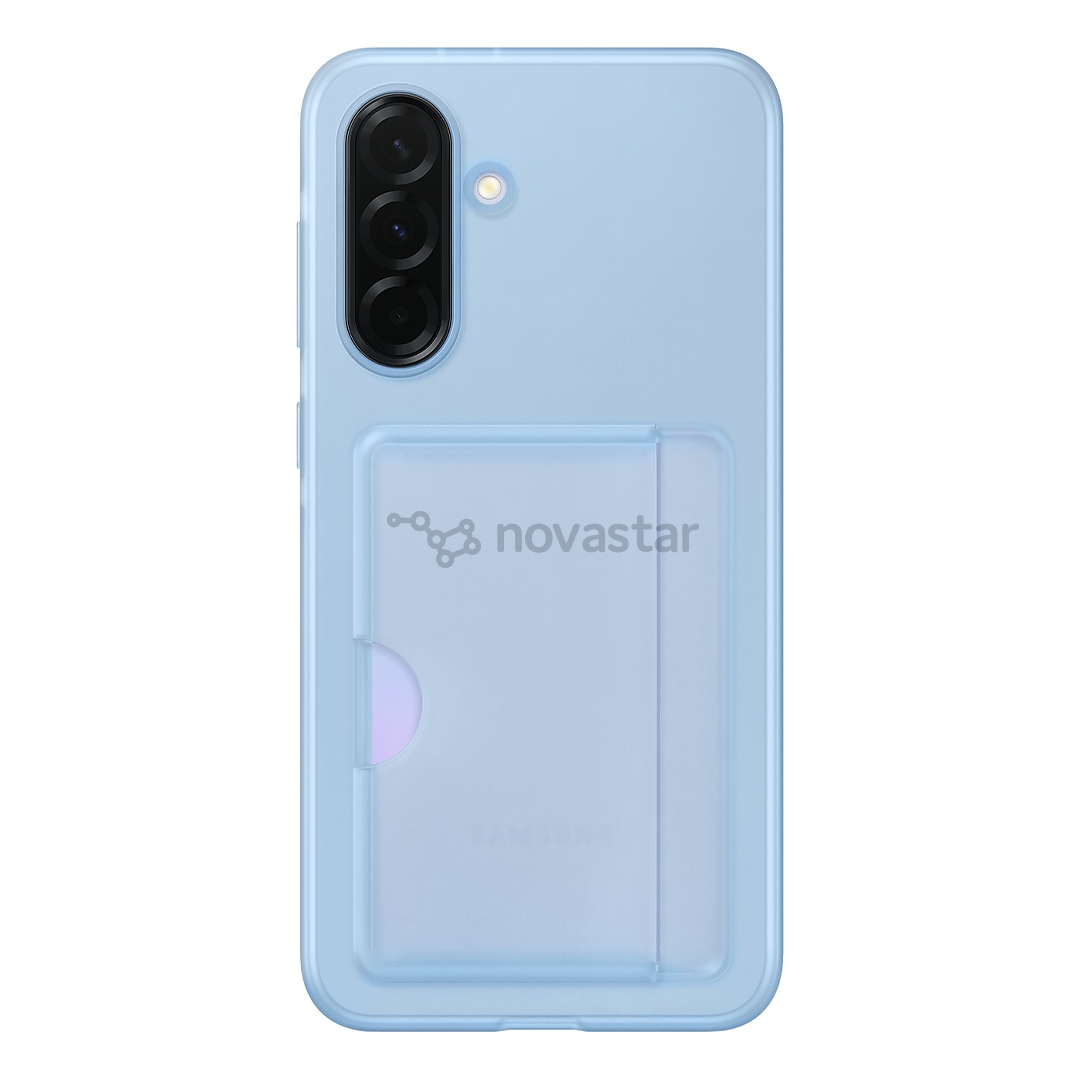 Samsung Card Slot Cover, Galaxy A36, с карманом для карты, голубой - Чехол