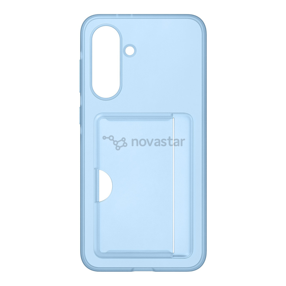 Samsung Card Slot Cover, Galaxy A36, с карманом для карты, голубой - Чехол