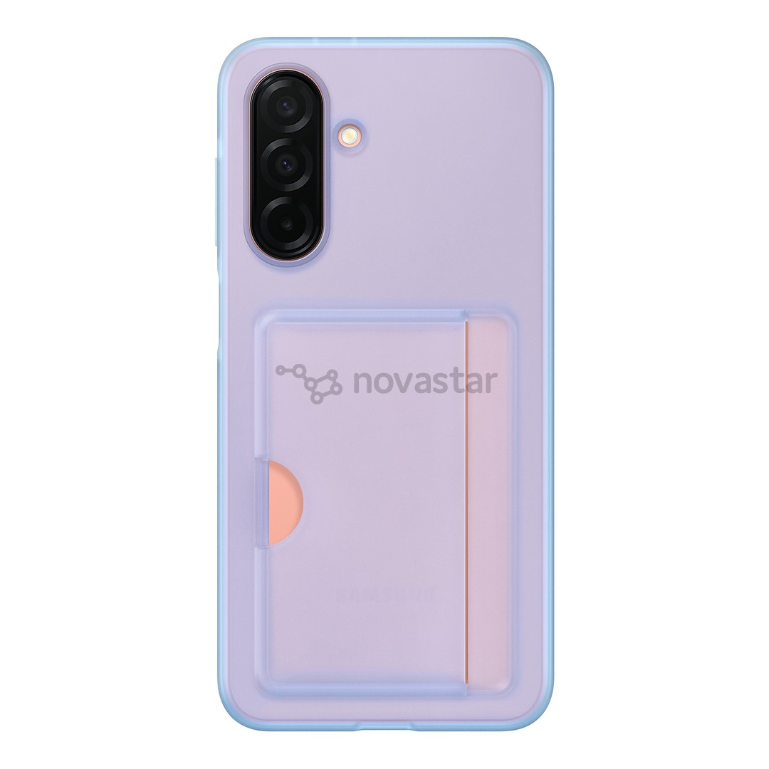 Samsung Card Slot Cover, Galaxy A26, с карманом для карты, голубой - Чехол
