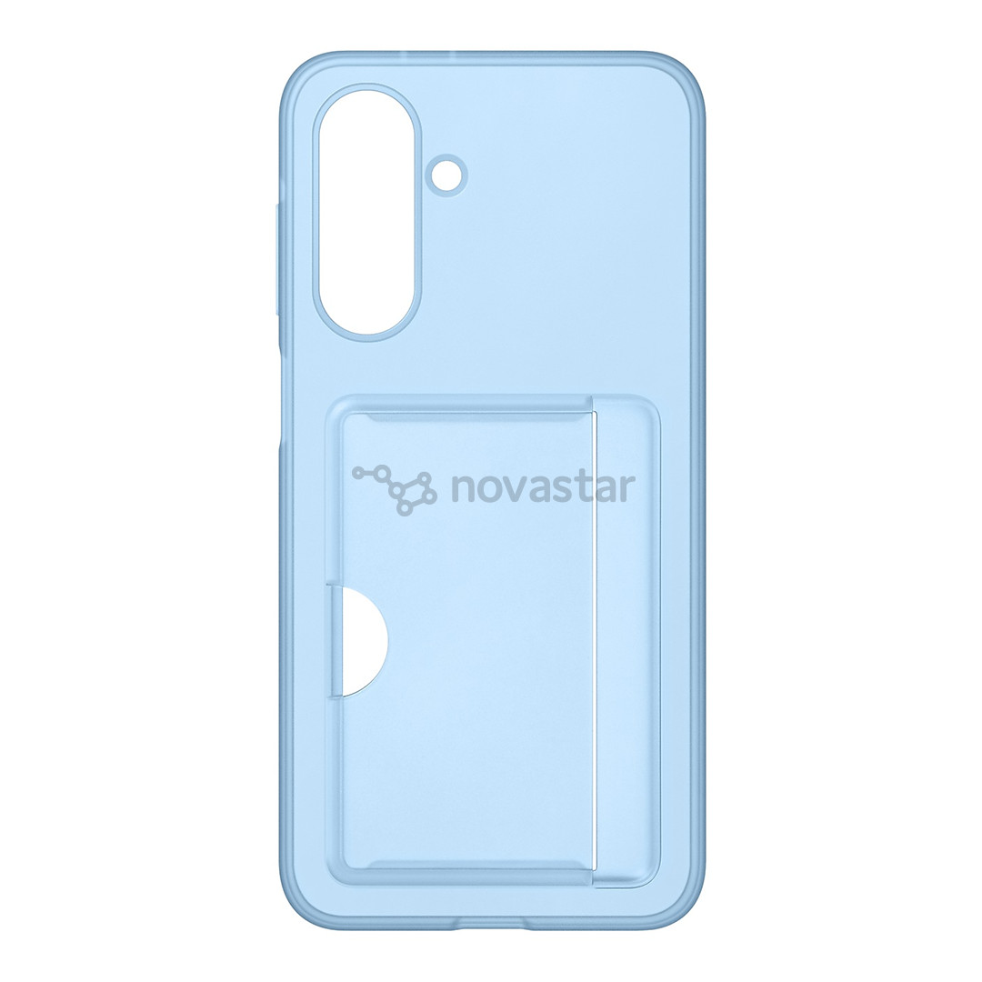 Samsung Card Slot Cover, Galaxy A26, с карманом для карты, голубой - Чехол