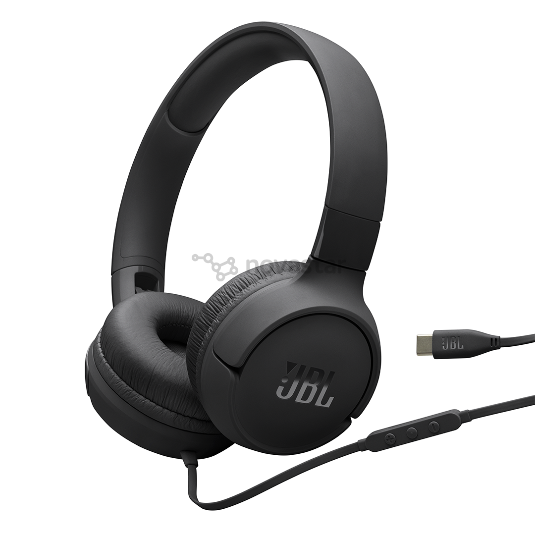 Ausinės JBL Tune 520C, juodos