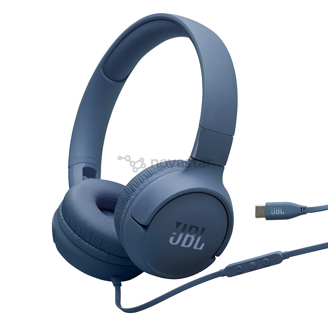 JBL Tune 520C, синий - Накладные наушники
