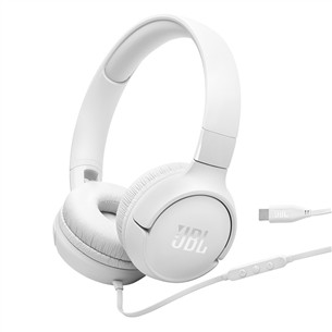 JBL Tune 520C, white - On-ear Headphones JBLT520CWHT