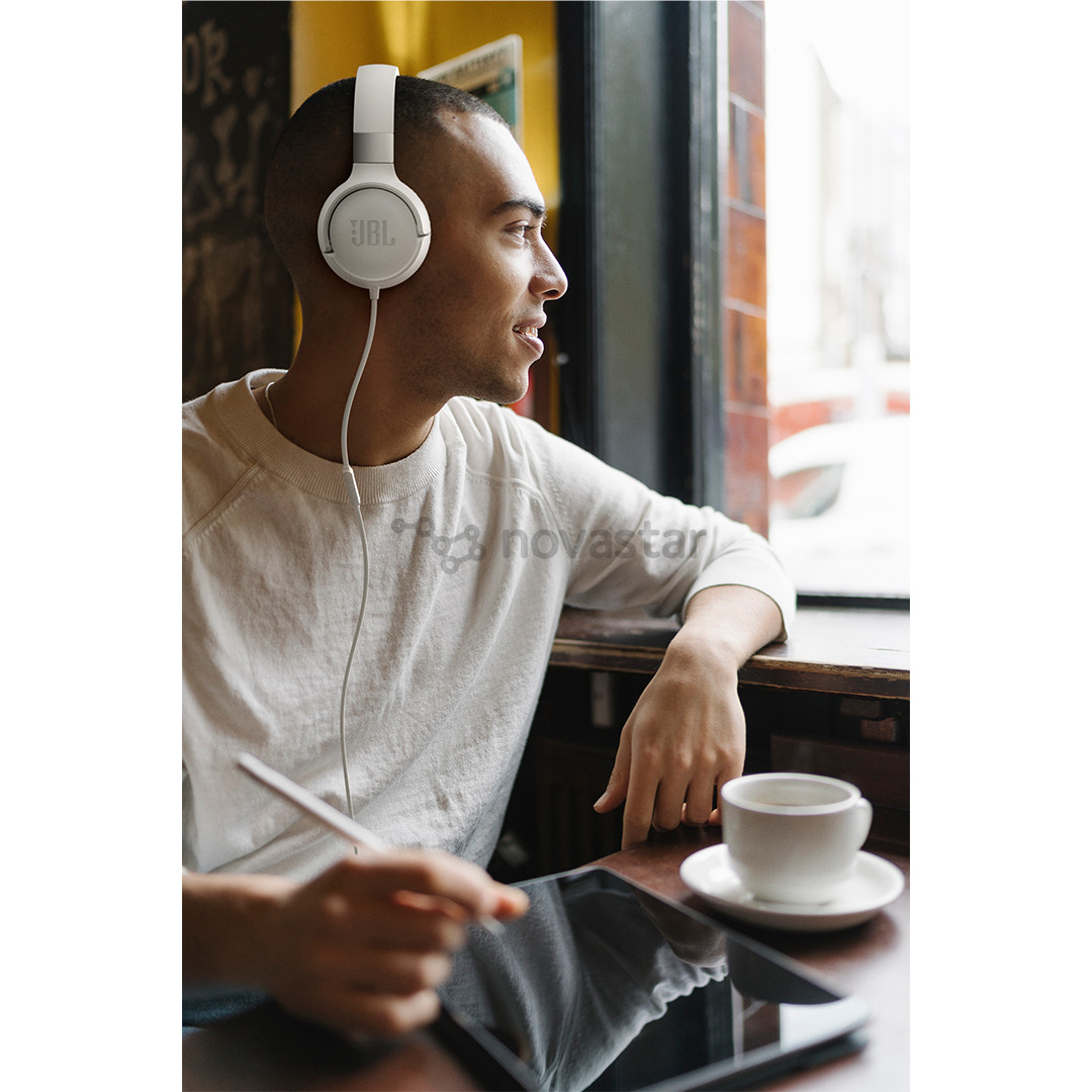 JBL Tune 520C, белый - Накладные наушники