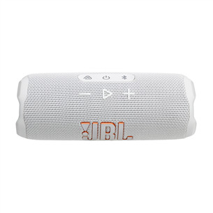 JBL Flip 7, белый - Портативная беспроводная колонка