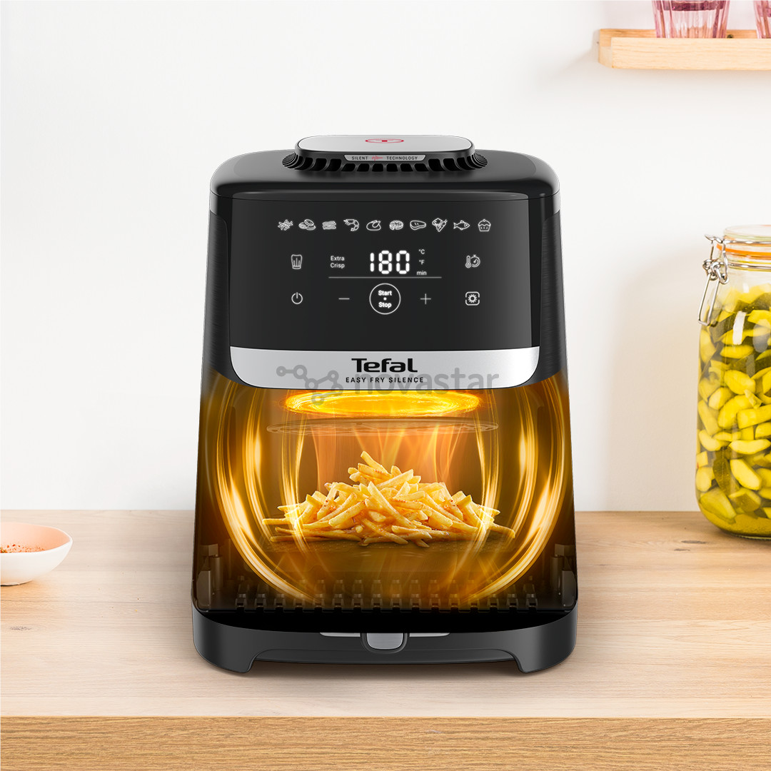 Tefal Easy Fry Silence, 1670 W, 5 L, black - Air fryer