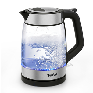 Tefal, 1.7 L, black - Glass kettle KI605830