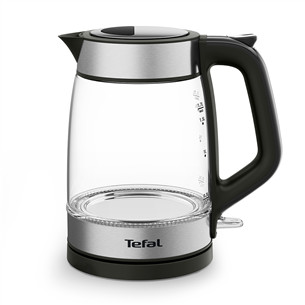 Tefal, 1.7 L, black - Glass kettle