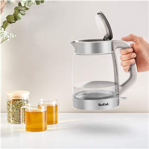 Tefal, 1.7 L, grey - Glass kettle