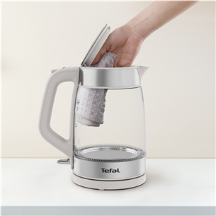 Tefal, 1.7 L, grey - Glass kettle