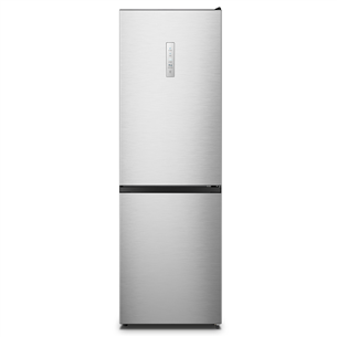 Šaldytuvas Hisense, NoFrost, 304 L, height 186 cm, nerūdijančio plieno spalvos RB390N4CCD