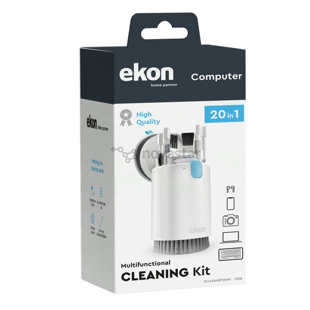 Valymo rinkinys EKON 20-in-1 Cleaning Kit, baltas