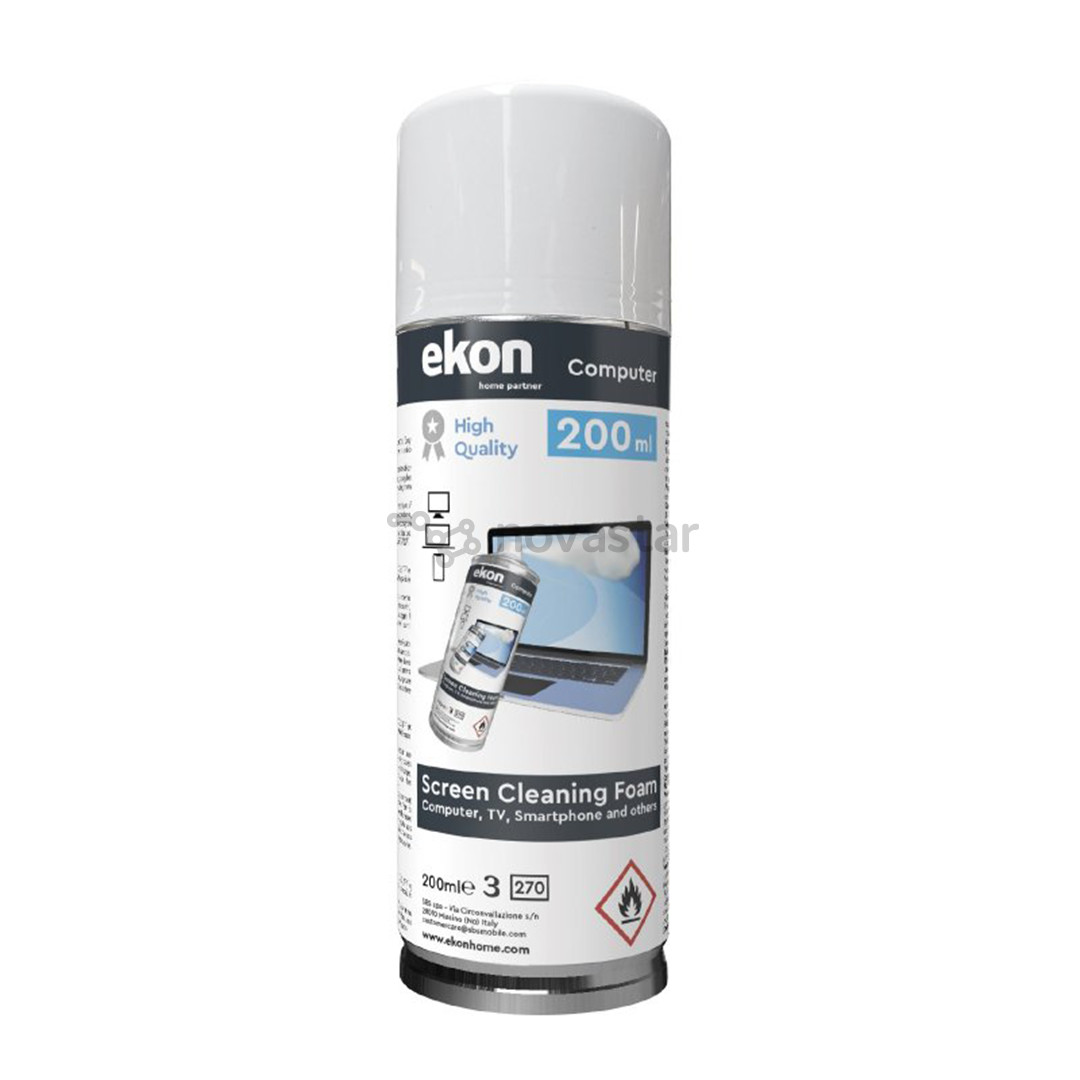 Ekranų valymo priemonė EKON Screen Cleaning Foam, 200 ml