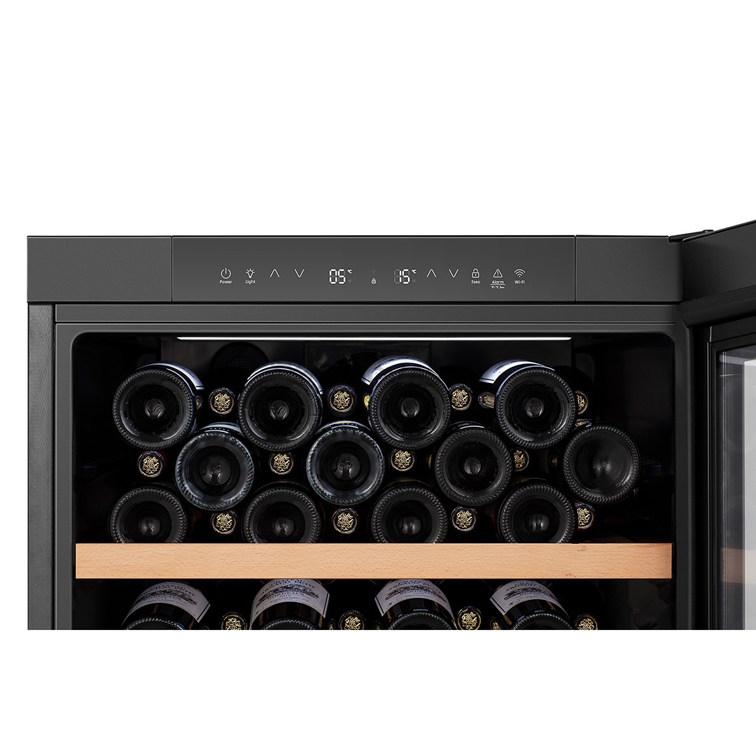 Hisense, 108 bottles, height 127 cm, black - Wine cooler
