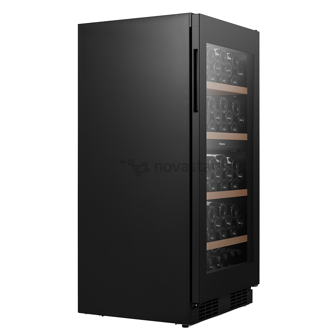 Hisense, 108 bottles, height 127 cm, black - Wine cooler