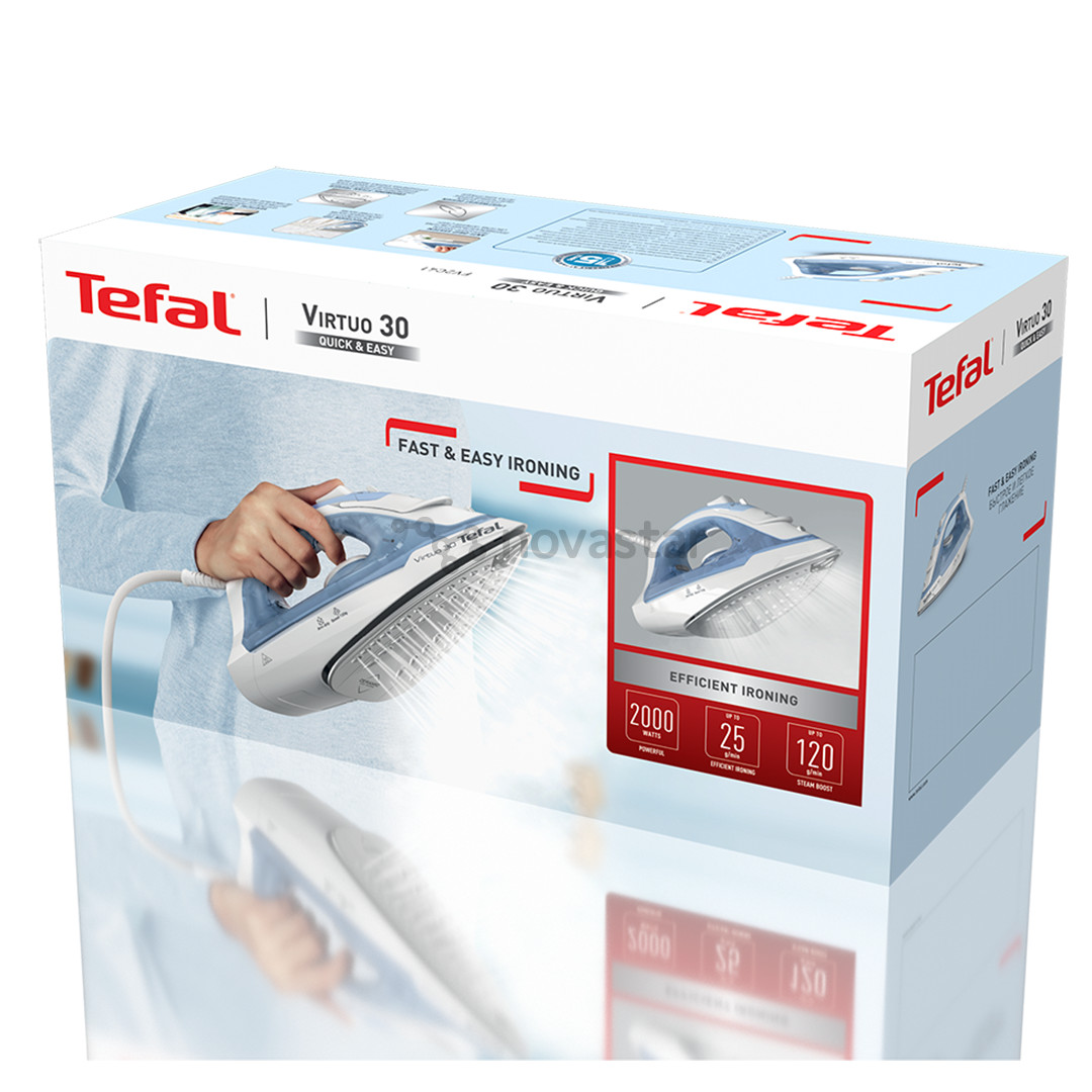 Tefal Virtuo 30, 2000 W, blue - Steam iron