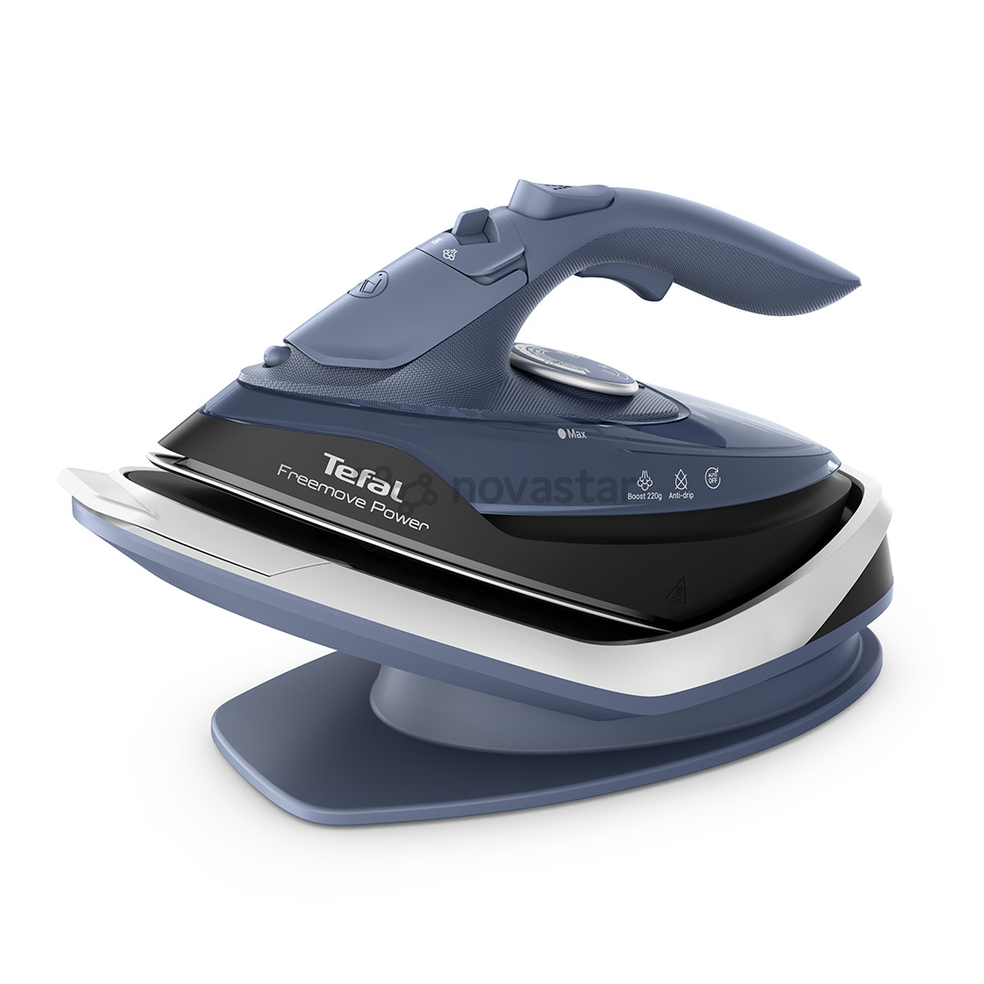 Belaidis garų lygintuvas Tefal Freemove Power, 2600 W, mėlynas/juodas