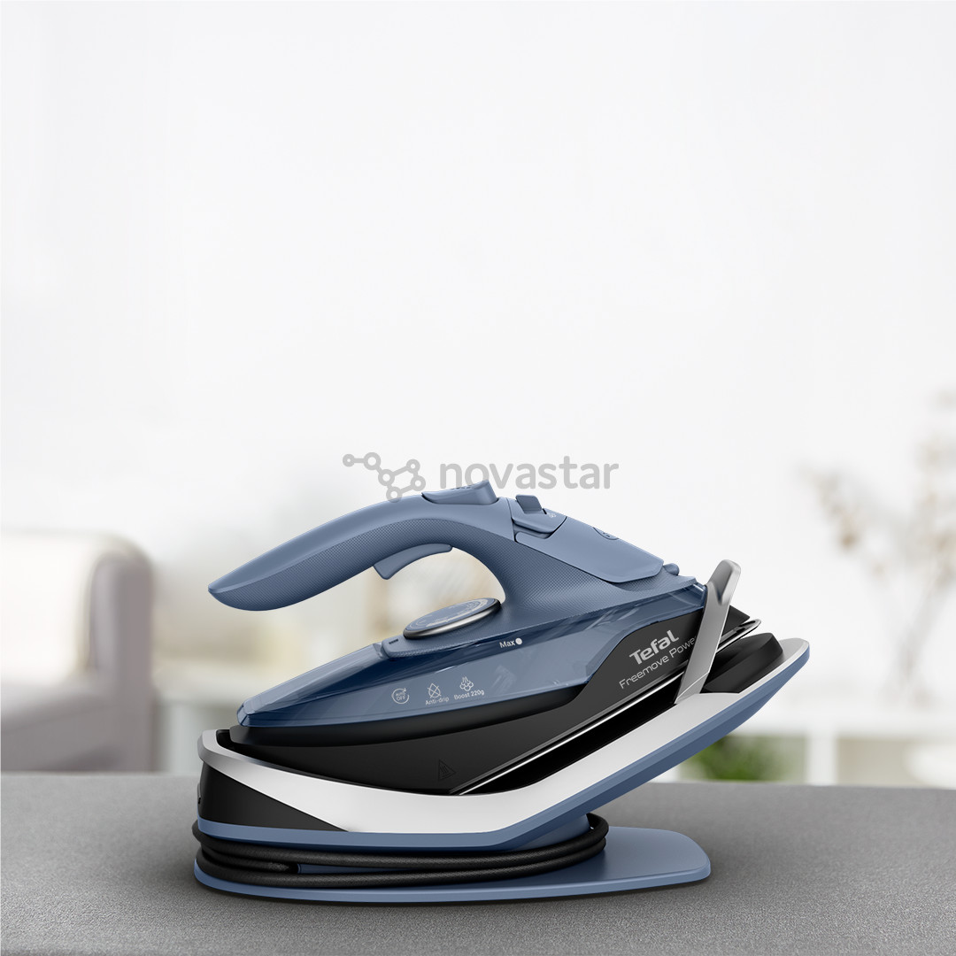 Belaidis garų lygintuvas Tefal Freemove Power, 2600 W, mėlynas/juodas