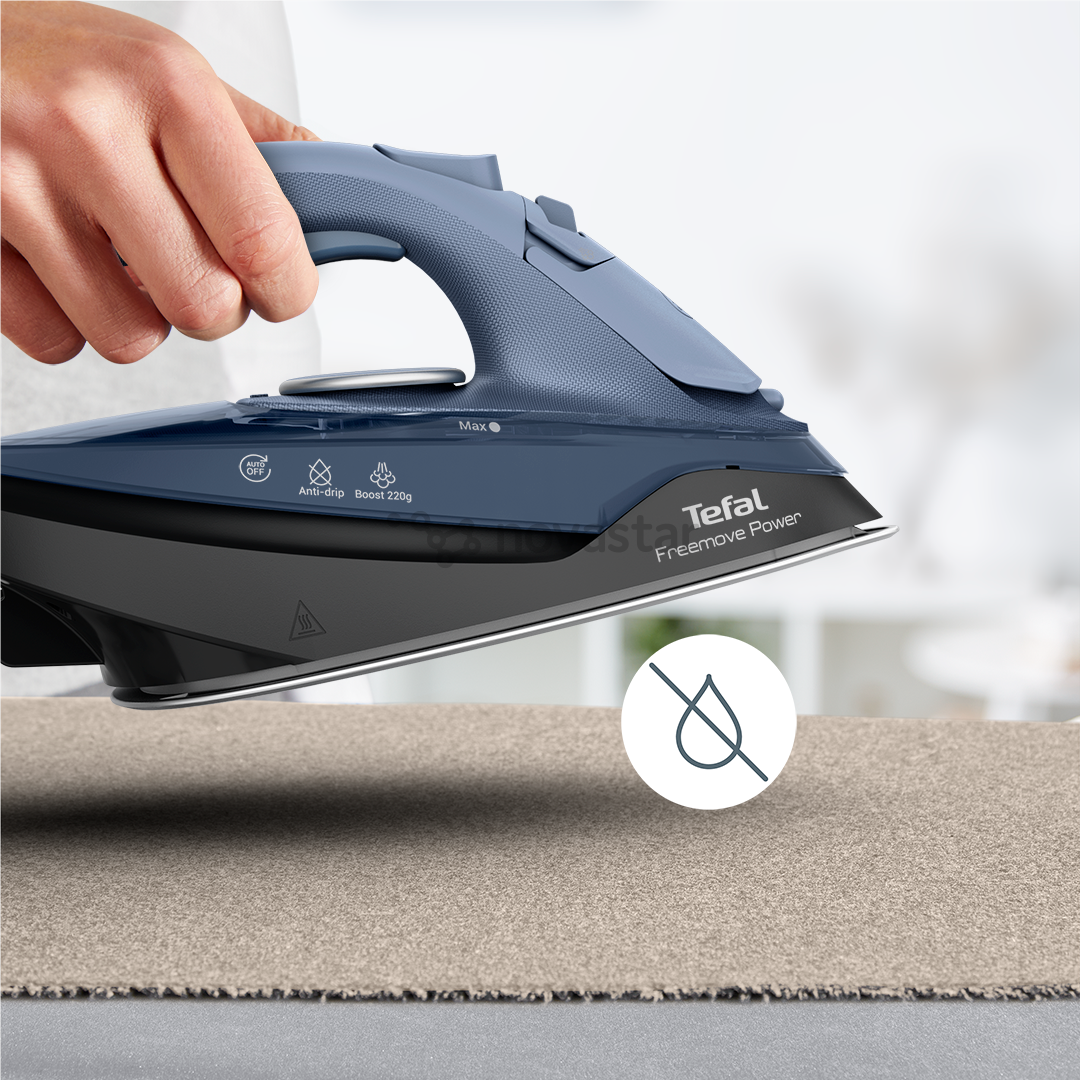 Tefal Freemove Power, 2600 W, blue/black - Cordless steam iron