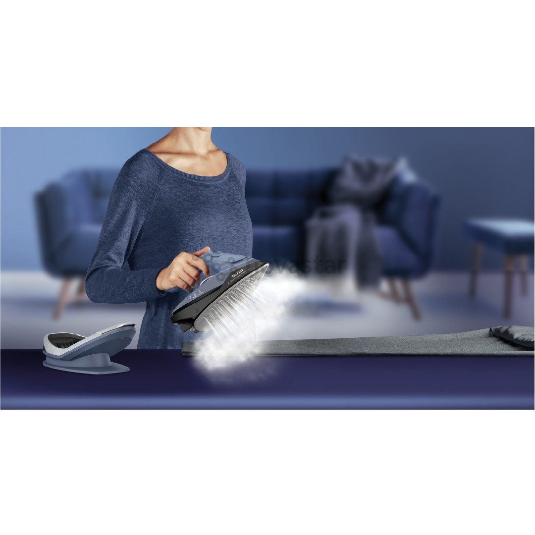 Belaidis garų lygintuvas Tefal Freemove Power, 2600 W, mėlynas/juodas