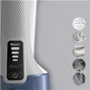 Tefal Pure Force, 2-in-1, 1800 W, baltas/mėlynas - Garinis lygintuvas