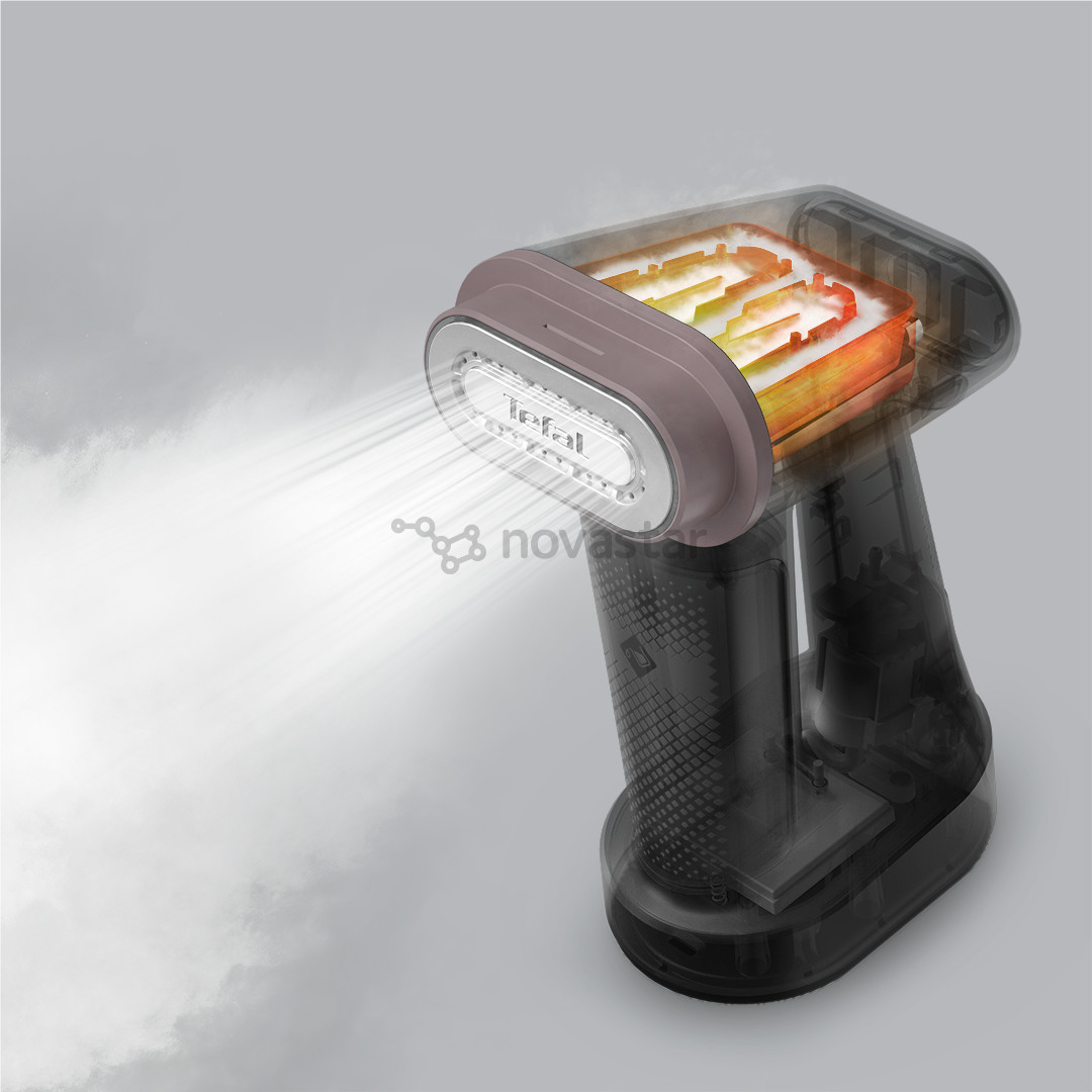 Tefal Pure Force, 3-in-1, 1800 W, juodas/rožinis - Garinis lygintuvas