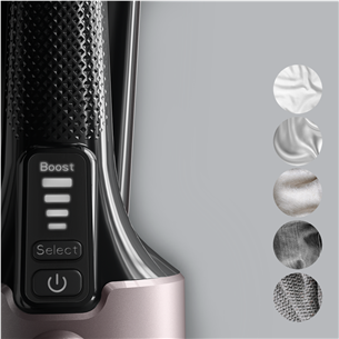 Drabužių garintuvas Tefal Pure Force, 3-in-1, 1800 W, juodas/rožinis