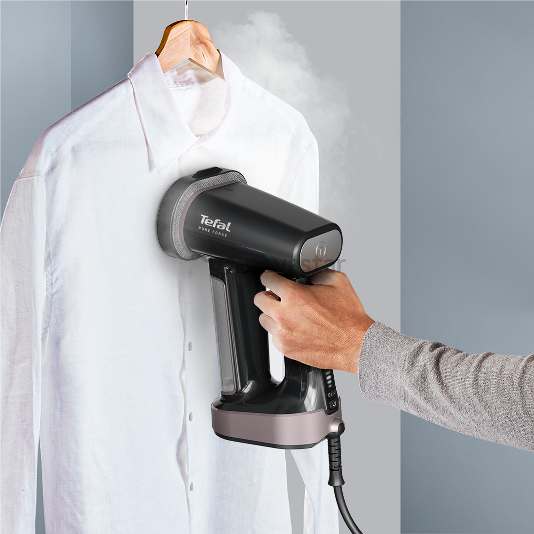 Tefal Pure Force, 3-in-1, 1800 W, juodas/rožinis - Garinis lygintuvas