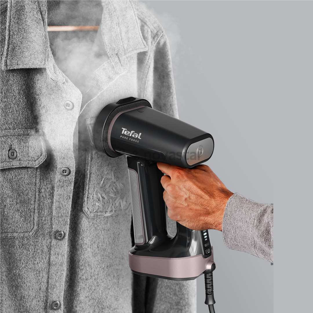 Tefal Pure Force, 3-in-1, 1800 W, juodas/rožinis - Garinis lygintuvas