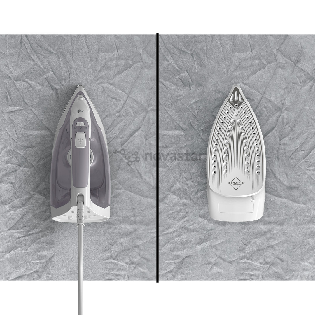 Garų lygintuvas Tefal Virtuo 30, 2000 W, baltas/pilkas