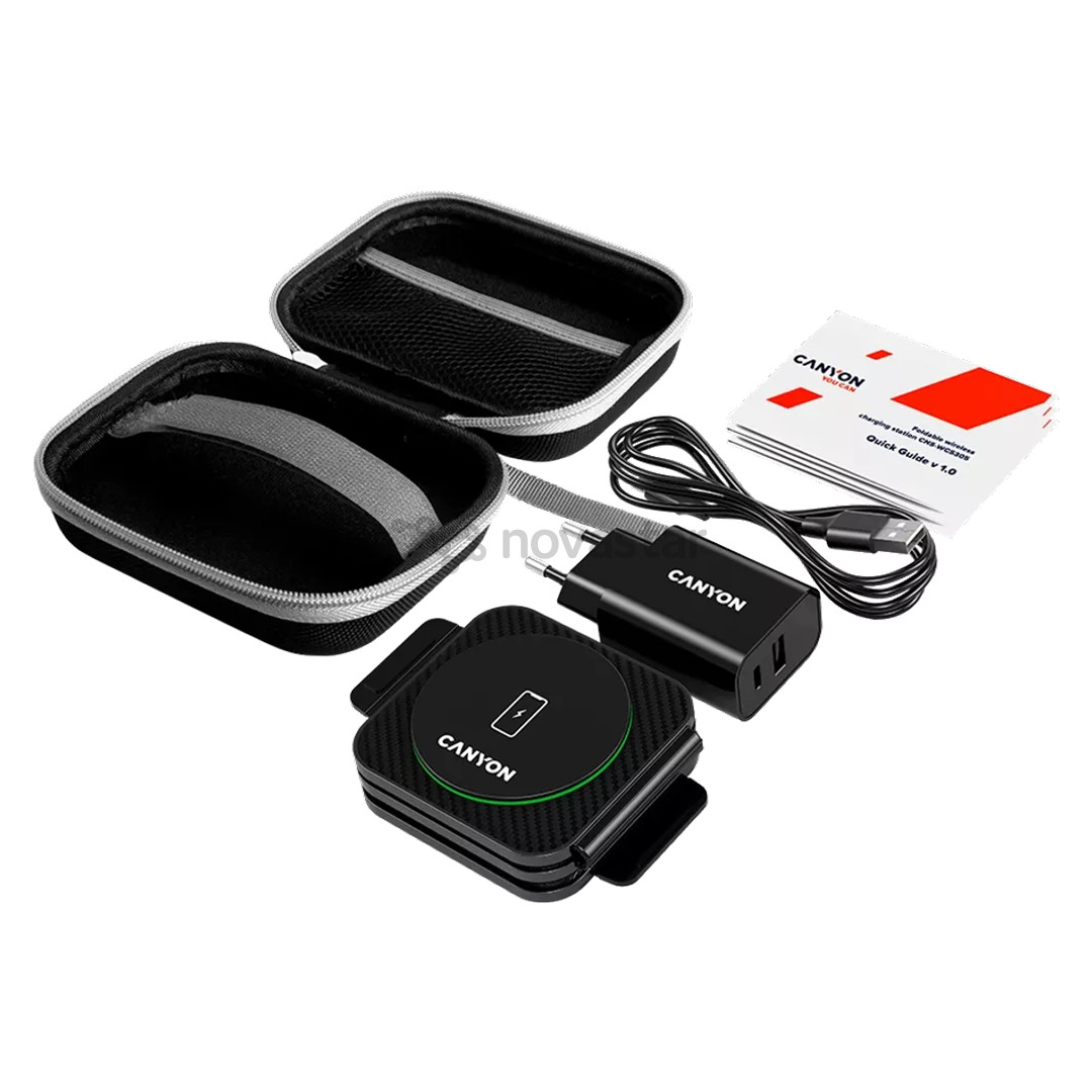 Canyon WS-305 3-in-1, black - Wireless charger