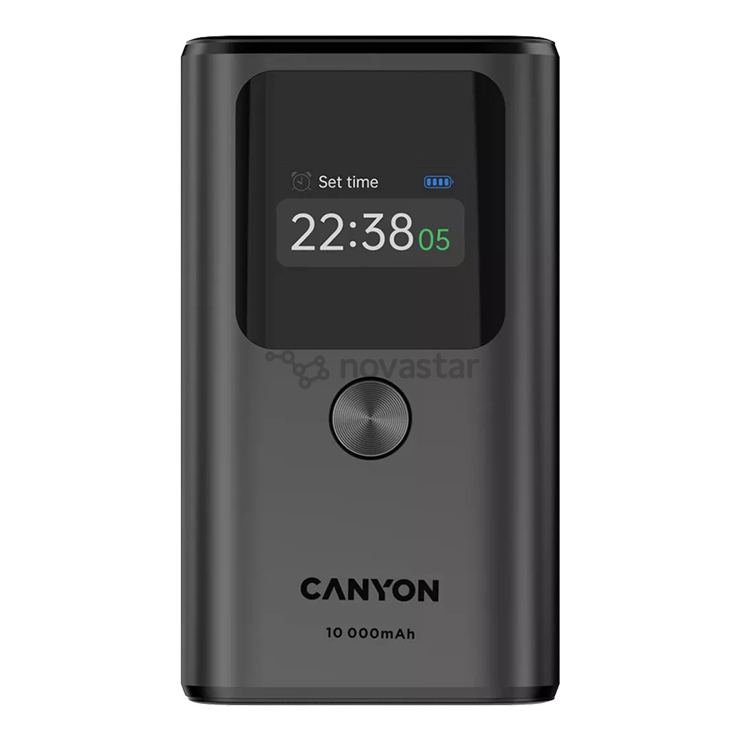 Canyon OnPower 130, 10000 mAh, dark gray - Power bank