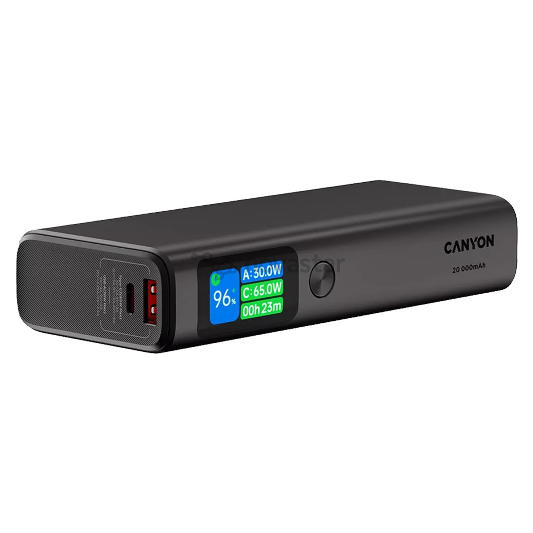 Canyon OnPower 230, 20000 mAh, dark gray - Power bank