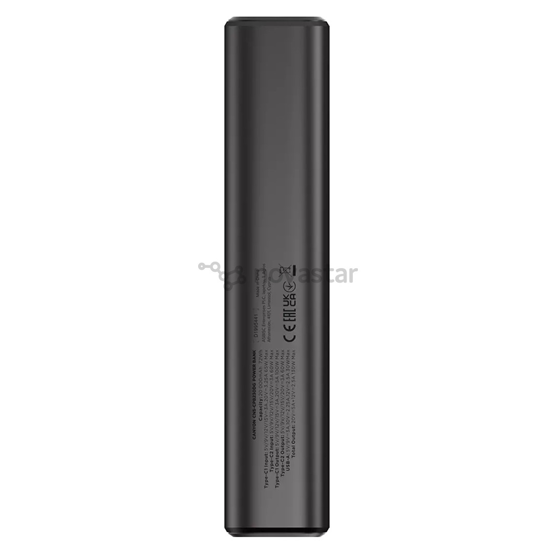 Canyon OnPower 230, 20000 mAh, dark gray - Power bank
