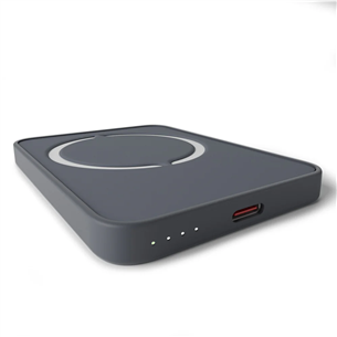 Išorinė baterija Puro Mini Power Mag, 15 W, 4200 mAh, tamsiai pilka