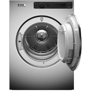 Asko, Professional, 7 kg, depth 65,4 cm, grey - Clothes dryer
