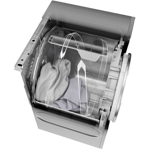 Asko, Professional, 7 kg, depth 65,4 cm, grey - Clothes dryer