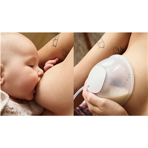 Dvigubas elektrinis pientraukis Philips Avent Hands-free, baltas